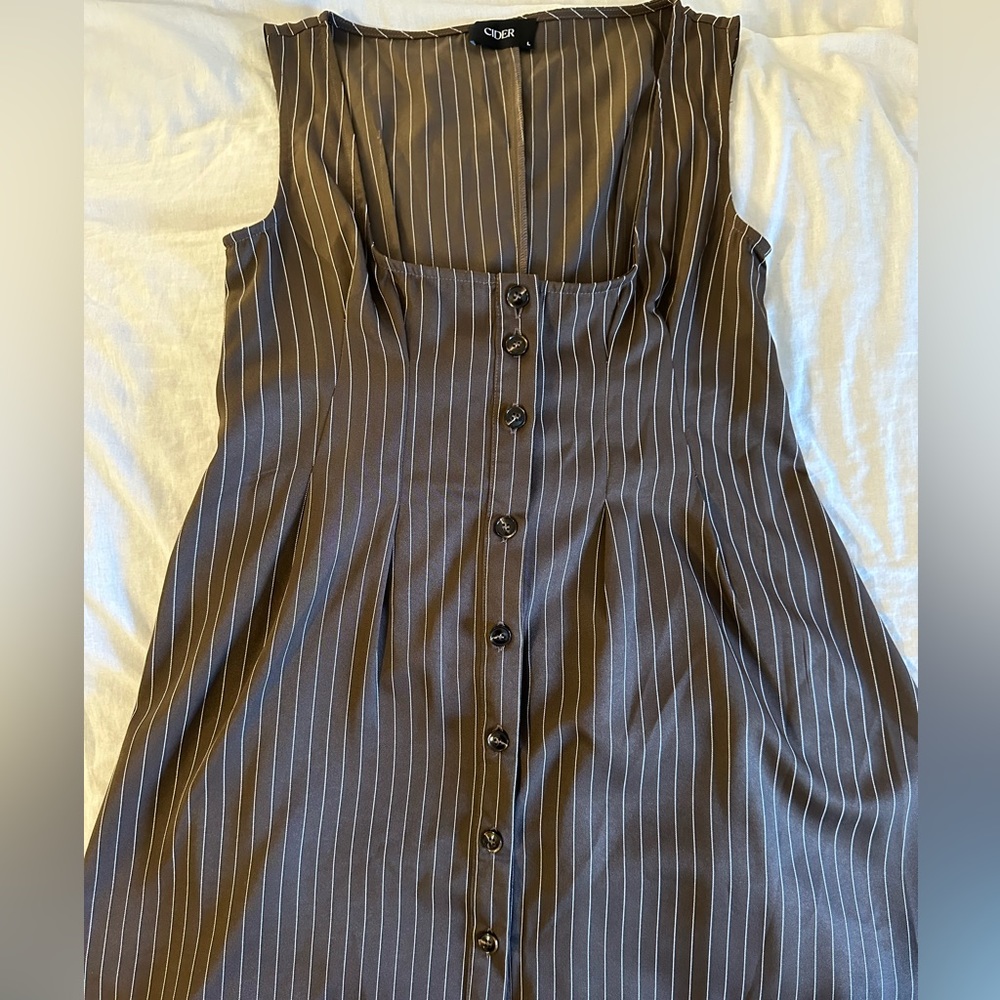 Pencil stripe midi dress